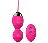 MELO Kegel Balls,Silicone Premium Palline Kegel Per Donna con 12 Vibrazioni e Telecomando, Pesi Per Esercizi Kegel Per Controllo Della Vescica E Pavimento Pelvico (Kegel balls red)