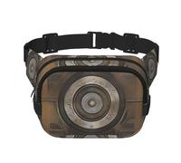 Melodic Tunes - Marsupio quadrato a doppio strato per attività all'aria aperta come sport, viaggi, escursionismo, ciclismo, Nero , Taglia unica