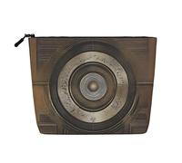 Melodic Tunes Pochette per il trucco monostrato effetto lino con cerniera per soddisfare le tue esigenze quotidiane o di viaggio