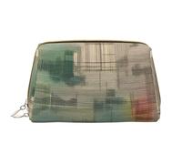 Melodic Tunes - Trousse portatile in pelle per cosmetici, articoli da toeletta e oggetti essenziali quotidiani, bianco, Taglia unica