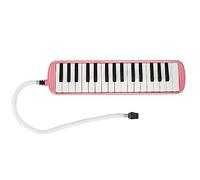 Melodica 32 Tasti, Doppio Tubo Bocchino Tastiera Armonica Strumento a Fiato Pianoforte Ad Aria Tastiera Strumento Musicale con Borsa Per Il Trasporto(Rosa)