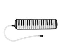 Melodica 32 Tasti, Doppio Tubo Bocchino Tastiera Armonica Strumento a Fiato Pianoforte Ad Aria Tastiera Strumento Musicale con Borsa Per Il Trasporto(Nero)