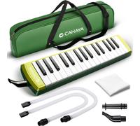 Melodica 32 Tasti Pianoforte a Bocca con 4 Bocchini Pianola a Bocca con Custodia