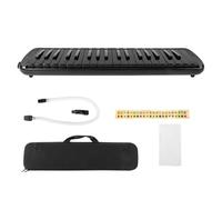 Melodica 37 Key Wind Musical Instrument F37s, Beginner Friendly, Durably ABS resins, Brass Base Plate, 37 Key, Ergonomic, to Carry, Comes with EVA and Accessories (Black)