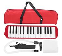Melodica a 32 Tasti, Borsa per il Trasporto di Strumenti Musicali Professionali a Fiato per Pianoforte Melodica Adatta per la Pratica dei Principianti (Rosso)