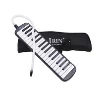 Melodica a 32 tasti, strumento musicale, pianoforte, con borsa per il trasporto, colore: nero