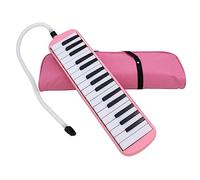 Melodica a 32 tasti, strumento musicale, pianoforte, con borsa per il trasporto (rosa)