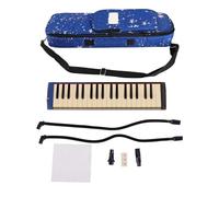 melodica a 37 tasti, ad aria melodica con 2 bocchini e tubi morbidi, kit completo con custodia per principianti e lezioni di musica