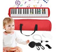 Melodica a 37 tasti, giocattolo melodico a 37 tasti | pianoforte ad aria divertente strumento melodica tastiera soffiaggio strumento musicale tastiera piano ad aria portatile per pratica, pri