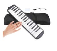Melodica Instrument - Tastiera per pianoforte ad aria con design portatile, facile apprendimento, strumento con bocchino per parlare con bocchini per studenti, pratica musicale