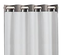 Melodieux Tenda oscurante isolante termica per tende lunghe 213 cm, colore bianco sporco, 127 x 203 cm, 1 pannello, anelli inclusi