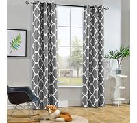 Melodieux Tenda oscurante, oscurante, per soggiorno, camera da letto, 100 x 200 cm, colore grigio (1 pannello)