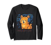 Melody Cat Soundwave Vibes Art Maglia a Manica