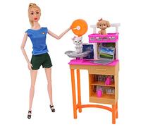 Melody City MELODY - Veterinarian Doll Mannequin Doll - 070062 - Pink - Plastic - Figurine - Doll - Children's Toy - Birthday - Animals - From 3 years old