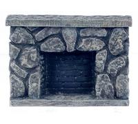 Melody Jane Bambole Casa Mobili IN Miniatura Resina Grigio Fieldstone Caminetto
