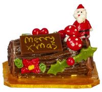 Melody Jane Casa Bambole Torta Natale Yule Log Cioccolato Accessorio