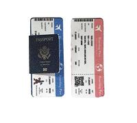 Melody Jane Dolls House Passaporto con carte d'imbarco in miniatura accessorio per le vacanze scala 1:12