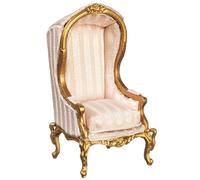 Melody Jane Poltrona Medievale Porter Pink Gold Casa Bambole 1:24 1/2 Legno