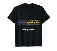 Melody of Heartbeats Music Pulse Design Maglietta