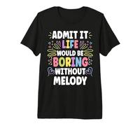Melody Personalized Name Funny Cute Custom Melody Name Maglietta Premium