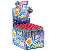 Melody Pops Lecca-Lecca Fischietto al Gusto Fragola Lollipop, Confezione da 48 Pezzi con Portachiavi CAIYA®