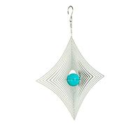 Melody S Natura Cosmo Chime, Largo, ca. 8 Pollici / 20cm / Argento/Diamante