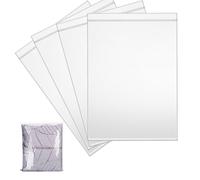 MELODYING Grandi sacchetti di plastica richiudibili, 40 x 60 cm, 20 pezzi, sacchetti di stoccaggio, sacchetti con chiusura a pressione, spessi e durevoli, da applicare per riporre vestiti, trapunte