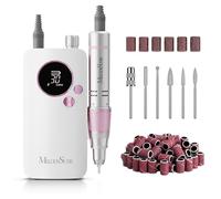 MelodySusie Trapano per unghie ricaricabile con clip, SC320F 30000RPM E-File con design pastello e colorato per manicure e rimozione gel, ideale per allenamento, pratica nail art e uso domestico.