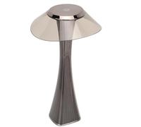 MELOGRANO Lampada da tavolo a LED a vita piccola, lampada da comodino a LED a vita piccola Stepless Warm per lampada da lettura per sale studio per camere da letto per comodini(NERO)