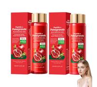 Melograno Peptide - Set per la cura del viso, toner e latte idratato, 120 ml, pelle brillante e idratazione di lunga durata