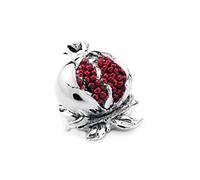 Melograno Piccolo In Resina Argentata con Frutto Rosso Misura 6,5x7,5x6 cm Made in Italy Soprammobili Idea Regalo