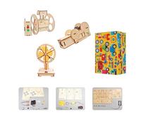 Melon Decor STEM - Kit di costruzione per bambini da 6 anni, ventilatore oscillante, robot bilanciato telecomandato e proiettore, modello fai da te con motore
