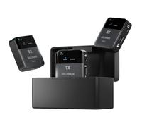 MELONARE PM-2 - Sistema portatile wireless in ear monitor con custodia di ricarica, trasmettitore e ricevitore audio wireless, audio 24 bit/48 kHz, ingresso OTG, interruttore mono/stereo, IEM per