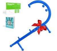 melonsun Massaggiatore strumento per trigger point - gancio massaggiatore portatile per schiena e collo per fibromialgia sollievo dal dolore e auto-massaggio gancio terapia canna (blu)