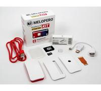 Melopero Raspberry Pi Zero 2 WH Starter Kit - Include Raspberry Pi Zero 2 WH (testata pre-saldata) e accessori ufficiali: custodia, microSD da 64 GB, cavo di alimentazione e adattatori