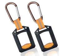 MELOTOUGH 2 fermacravatte, organizer per cravatte con cerniera, per sistemazione di cerniere, fermacavi, supporto per fascette con cerniera, multiuso, per uso interno ed esterno (nero)