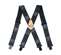 MELOTOUGH Bretelle da uomo completamente elastiche da 5,1 cm di larghezza X posteriore resistenti bretelle da lavoro, Auto d'epoca, Large