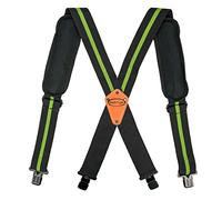 MELOTOUGH Bretelle per cintura degli attrezzi, resistenti, da lavoro, mobili, imbottite, per cintura degli attrezzi (striscia verde)