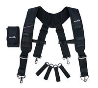 MELOTOUGH Bretelle per cintura per attrezzi da costruzione, resistenti, imbottite, per falegname/elettricista/tetto/agricoltore