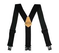 MELOTOUGH Bretelle Perry da uomo, larghezza 5 cm, non in metallo, casual e sul posto di lavoro, nero, Small Medium Large X-Large