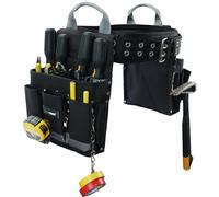 MELOTOUGH Cintura per attrezzi da lavoro imbottita da elettricista, con manici per il trasporto, per falegname, costruzione, cintura multiuso