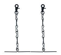 MELOTOUGH Nastro perizoma per cintura attrezzi elettricisti nastro catena con portachiavi e gancio a scatto placcato nero confezione da 2