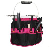 MELOTOUGH Secchiello organizer per attrezzi da giardino, adatto a secchi da 3,5 a 14 litri (rosa e verde)