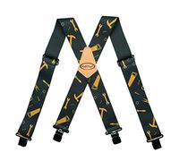 MELOTOUGH Spallacci regolabili ed elastici a forma di X con clip molto resistenti da uomo, 60 cm di larghezza, molto resistenti, L