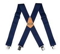 MELOTOUGH Spallacci regolabili ed elastici a forma di X con clip molto resistenti da uomo, 60 cm di larghezza, molto resistenti, L