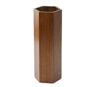 MELPHI Portaombrelli - Portaombrelli in Legno - con Vassoio Rimovibile E Tappetino Antiscivolo - Venatura del Legno Naturale - con Base in Legno Massello Bruciato - per Casa, Ufficio (Color : Walnut)