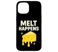 Melt Happens - Gioco di parole divertente per amanti del formaggio Custodia per iPhone 15