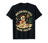 Melted But Still Dead Inside Shirt Scheletro Snow Joke Maglietta