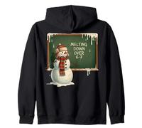 Melting 6-7 Funny Teacher 67 Christmas Snowman Six Seven Felpa con Cappuccio
