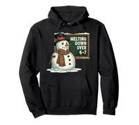 Melting 6-7 Funny Teacher 67 Christmas Snowman Six Seven Felpa con Cappuccio